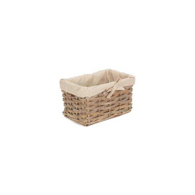 Rattan Lined Storage Basket