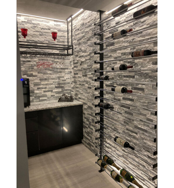 Thedford 6 Bottle Wall Mounted Wine Bottle Rack