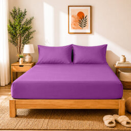 40cm Extra Deep Fitted Sheet - Luxury Microfiber Deep Pocket Bed Sheet Secure Fit
