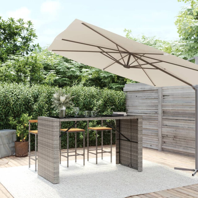 Lavel Rectangular Metal Outdoor Bar Table , cm W 80cm cm D