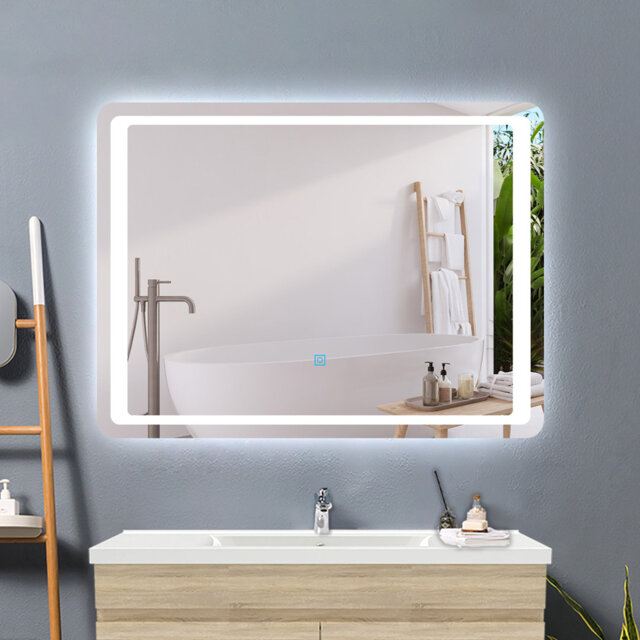 Candiss Bathroom Mirror with Anti-fog Wall Mounted Horizontal / Vertical