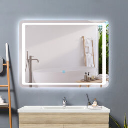 Candiss Bathroom Mirror with Anti-fog Wall Mounted Horizontal / Vertical