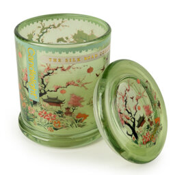Fresh Scented Jar Candle with Glass Holder