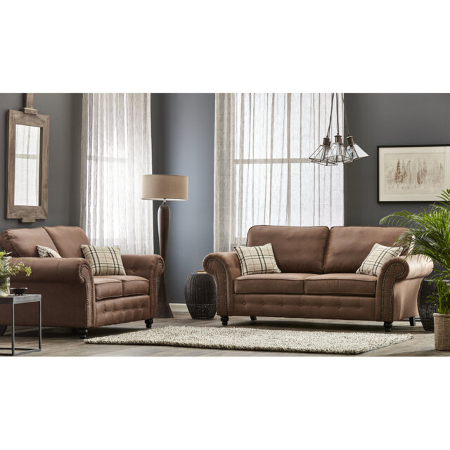 Bodnar 2 - Piece Faux Leather Living Room Set