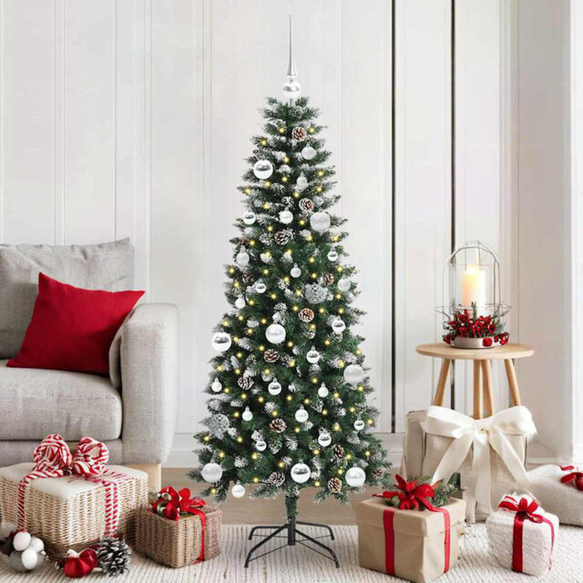 Artificial Christmas Tree with 150 LEDs Green
