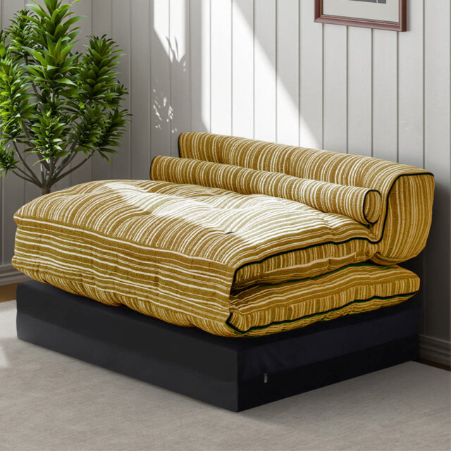 WOWMAX Folding Sofa Bed,  Adjustable Floor Sofa Couch, Portable Fold Out Chair Bed Comfy Floor Sofa Lounge For Living Room Bedroom,