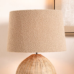 Round Boucle Lamp Shade (Uno)