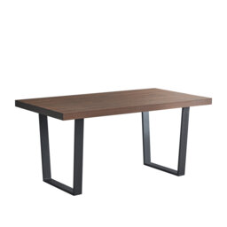 Aarvi 120 cm x 40 cm Concrete Bench with Black Metal Legs