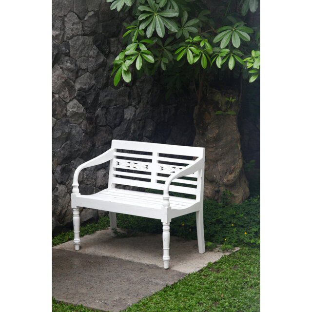 Bern Solid Wood Mahogany Outdoor Bench