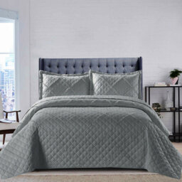 Dez Polyester Geometric Shapes Bedspread with Pillow Shams Included