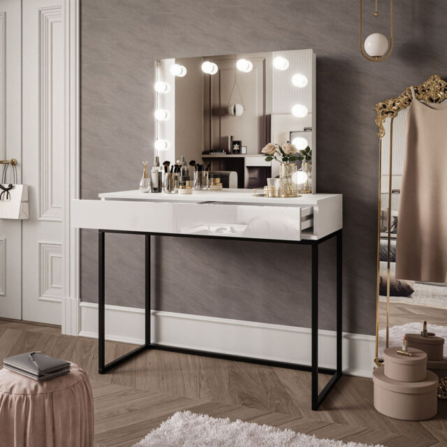Anashima Dressing Table with Mirror