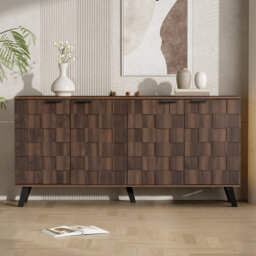 sideboard 150 x 35 x 78 cm with 4 doors brown