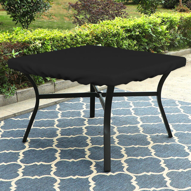 High Density Multipurpose Square Patio Table Top Cover, Waterproof Outdoor UV-Resistant Table Cover