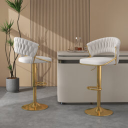 Christal Height Adjustable Swivel Bar Stool