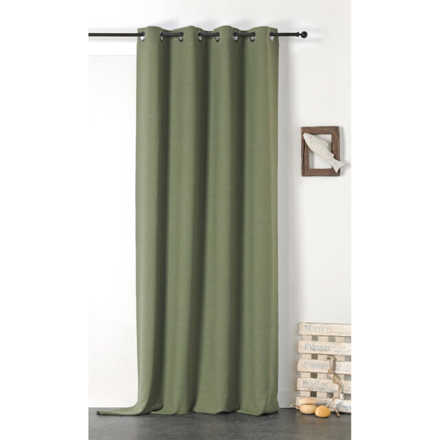 Gotlind Linen Room Darkening Curtain Single Panel