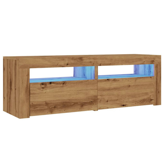 Letizia TV Cabinet with LED Lights 120x35x40 cm