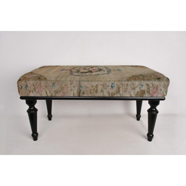 Cotton Upholstered Bench