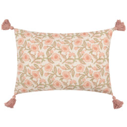 Delphine Floral Cushion Cover Floral Rectangular Cushion Cover