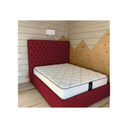 Leon Deshler Upholstered Bed Frame - Plush Velvet with Headboard and Sprung Slats