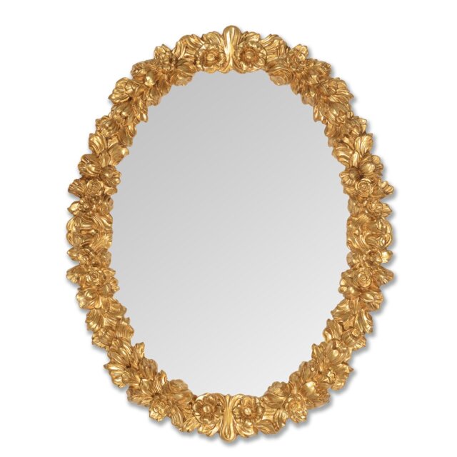 Vegamwala Solid Wood Flat Wall Mirror