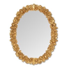 Vegamwala Solid Wood Flat Wall Mirror