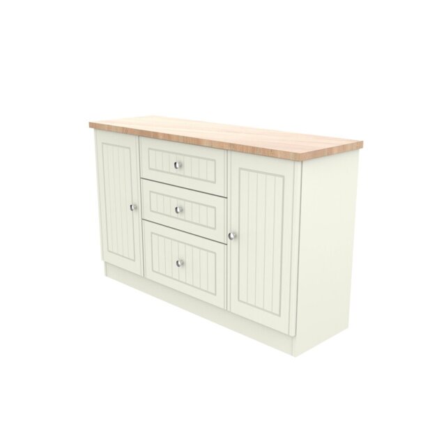 Fully Assembled McClusky 79 Cm Wide 3 Drawer Sideboard