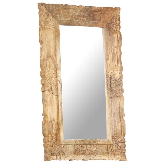 Cummins Wood Flat Wall Mirror