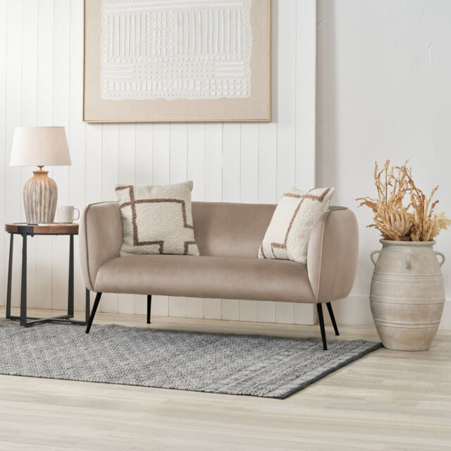 Lucca 2 Seater Velvet Sofa