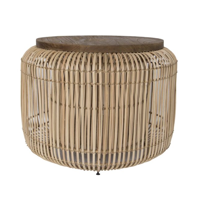 Darell Drum Coffee Table with Storage