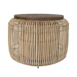 Darell Drum Coffee Table with Storage