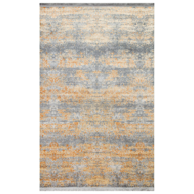 Clivesden Power Loom Grey/Terracotta Rug