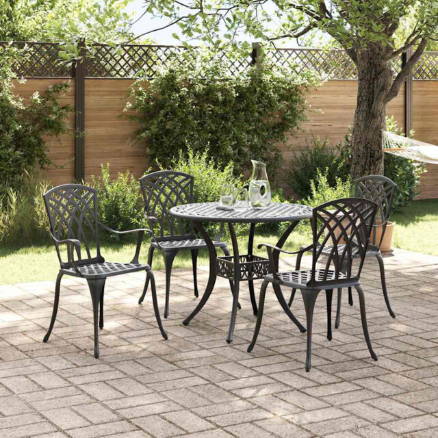Garden Dining Set Aluminium Outdoor Furniture Patio Terrace Backyard
