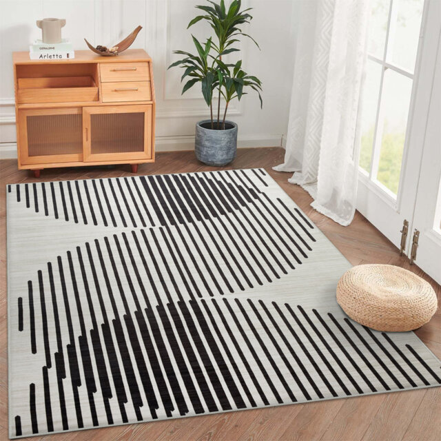 Printed Area Rug – Soft, Durable, Fade-Resistant Floor Decor For Living Room & Bedroom