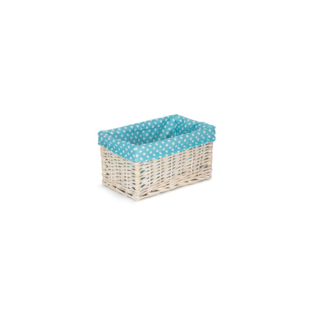 Wicker Willow Storage Basket with Lining