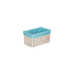 Wicker Willow Storage Basket with Lining