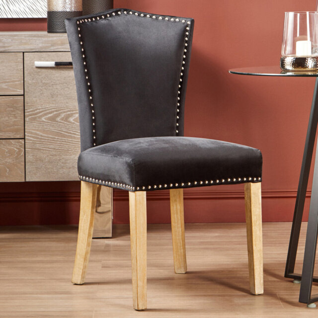 Otsego 53cm H Velvet Upholstered Side Chair