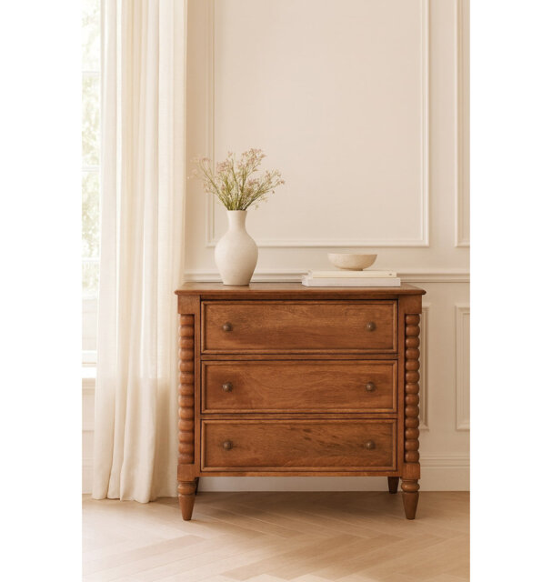 Solid Wood 3 - Drawer Standard Accent Chest
