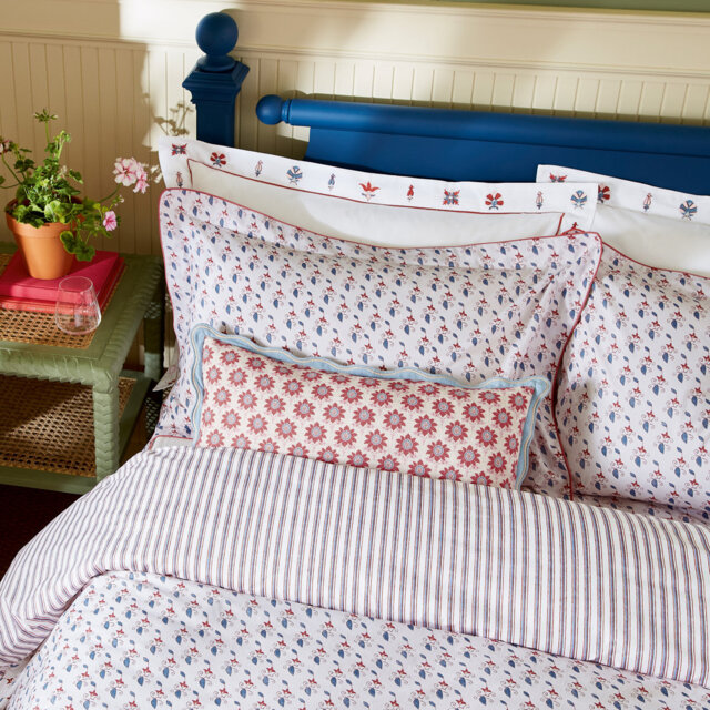 Vanessa Cotton Percale Cotton Duvet Cover Set