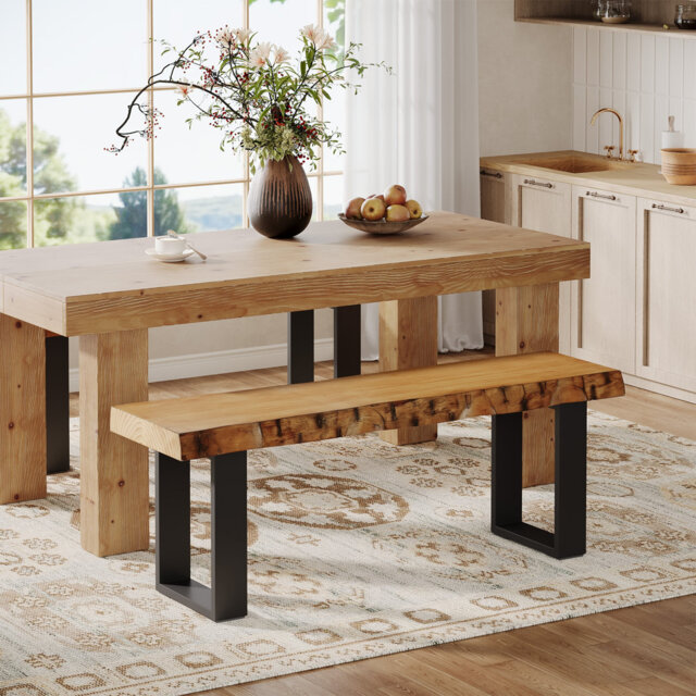 Solid Wood Storage Bench