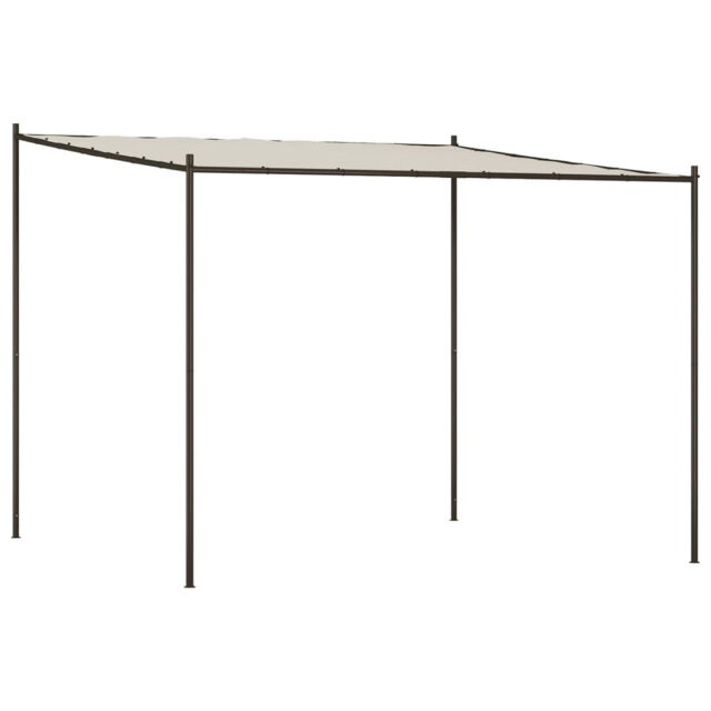Gazebo White 3x3 m 180 g/m² Fabric and Steel