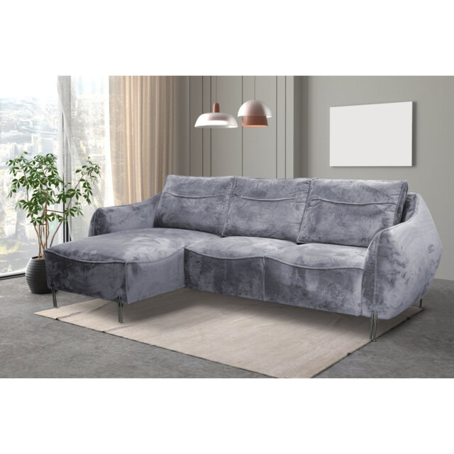 Adly 3 Seater Fabric Sofa & Chaise