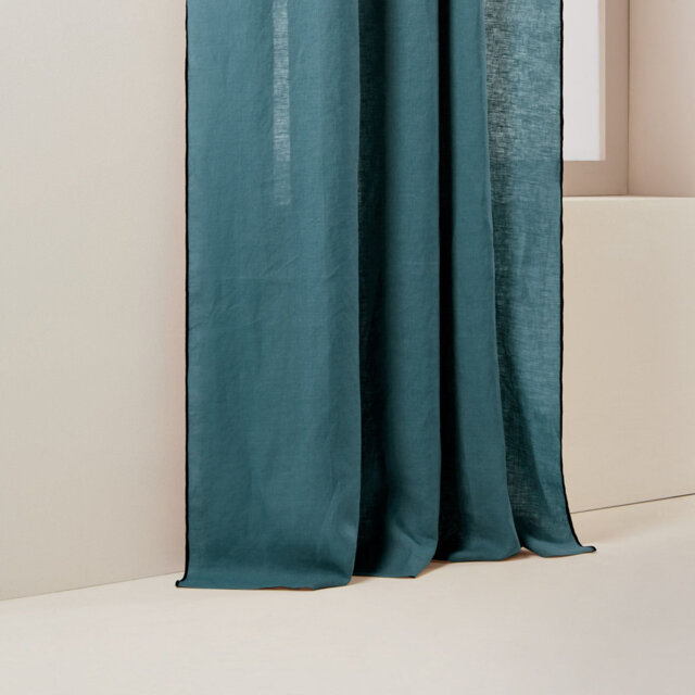 Carlina Pencil Pleat Semi Sheer Sliding Curtain