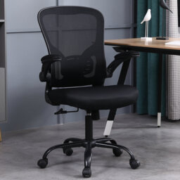 Ergonomic Home Office Mesh Task Chair Desk Chair With Flip-up Armrest