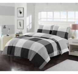 Swartzville Cotton Blend Gingham Duvet Cover Set with Pillowcases