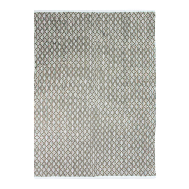 Almeta Extra Soft Tufted Flatweave Cotton White/Beige Rug