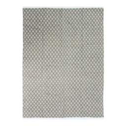 Almeta Extra Soft Tufted Flatweave Cotton White/Beige Rug