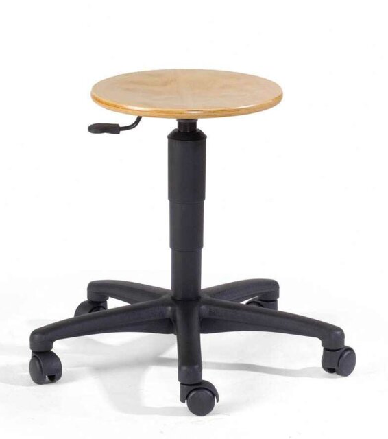 Adjustable Height Ergonomic Stool with Removable Casters/Wheels