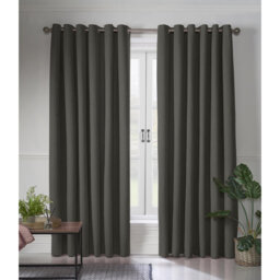 Bechard Blackout Linen Look Ring Top Curtains