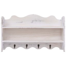 Renteria Solid Wood Wall 4 - Hook Wall Mounted Coat Rack