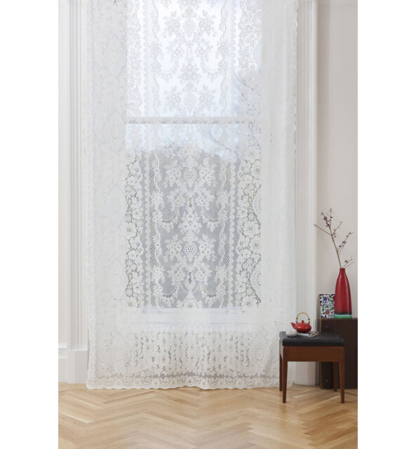 Moira Cotton Blend Sheer Curtain Single Panel